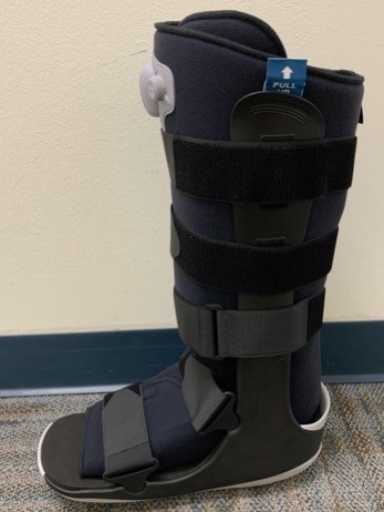 Knee-high removable walker/ CAM walker