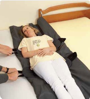 Figure 2 .2 . Slide/draw sheet (Copyright by SureHands Lift and Care Systems. Reprinted with permission.)